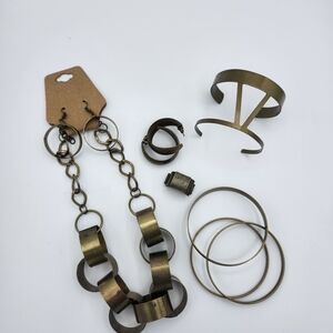 Elegant Bronze Jewelry Set